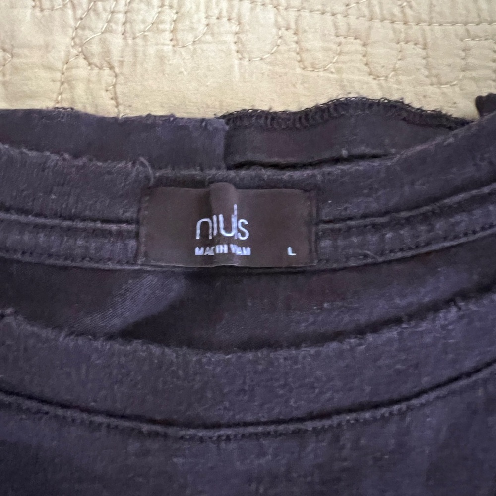 nuuds Eggplant Everyday tee size Large - Picture 2 of 6